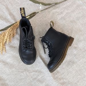 Dr. Martens 1460 lace up black leather combat boots